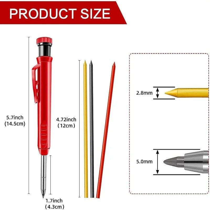 KW2037 Plastic Deep Hole Pencil