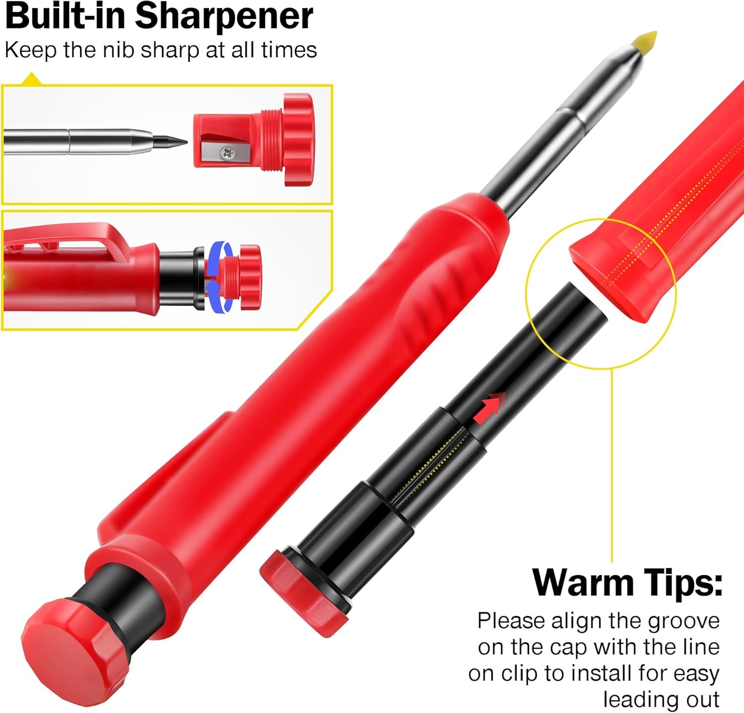KW2040 Deep Hole Pencil with Cap