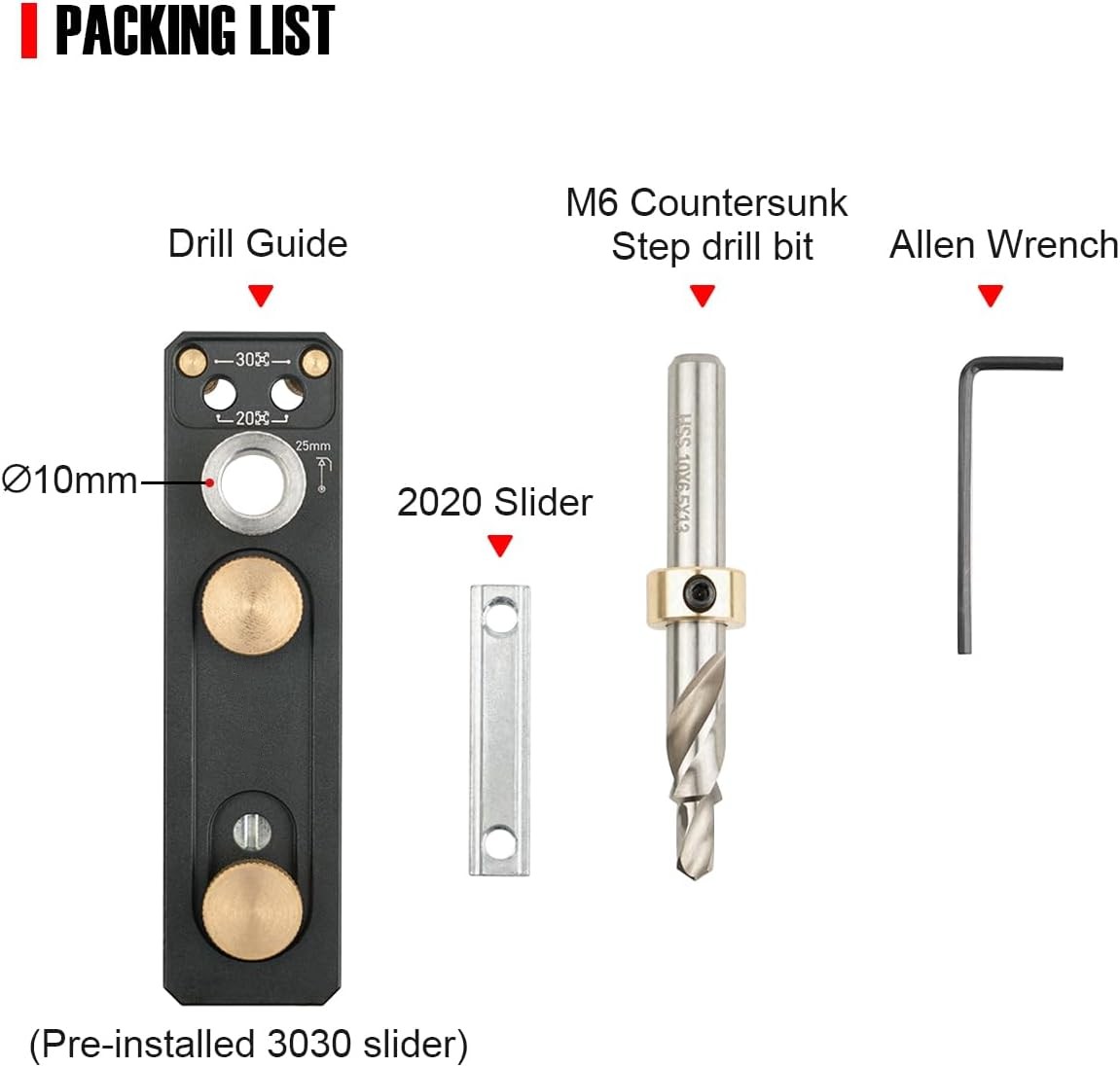 KW2054 Aluminum Hole Drill Jig