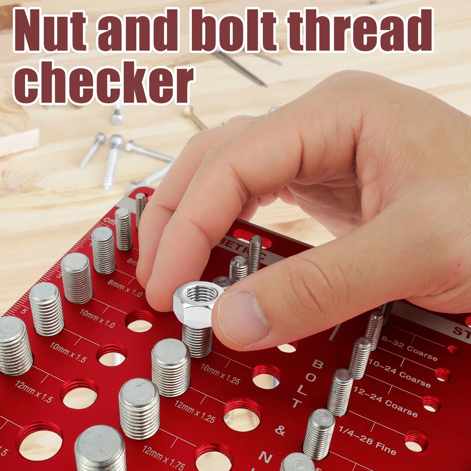 KW2061 Nut and Bolt Thread Checker 