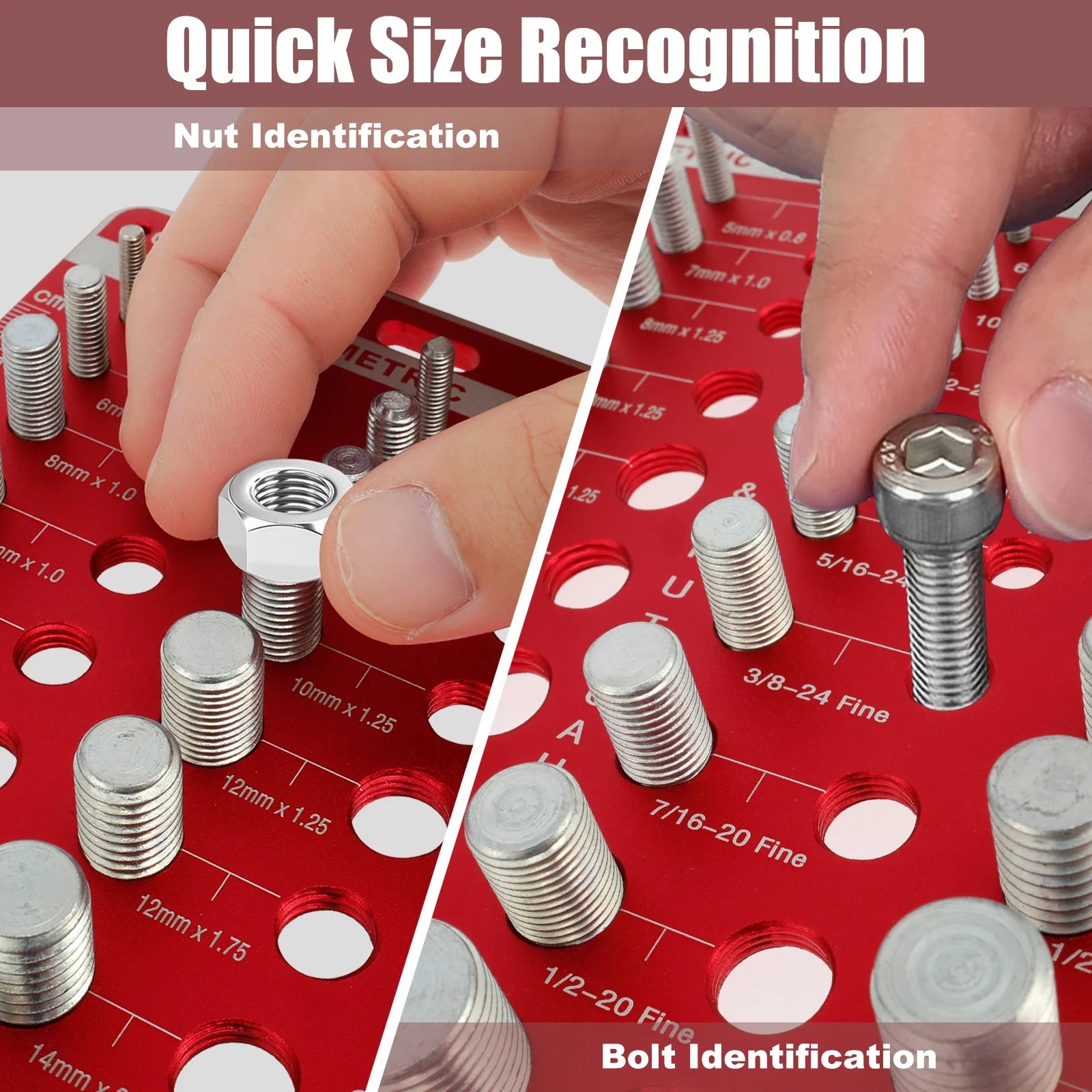 KW2061 Nut and Bolt Thread Checker 