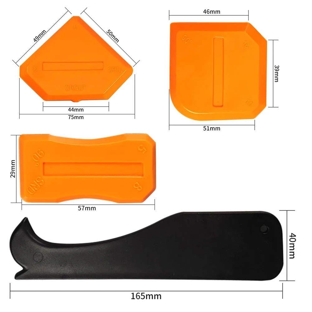 KW3007 4PCS Caulking Scrapers